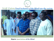 Tablet Screenshot of nigeriaassociationoftheblind.org